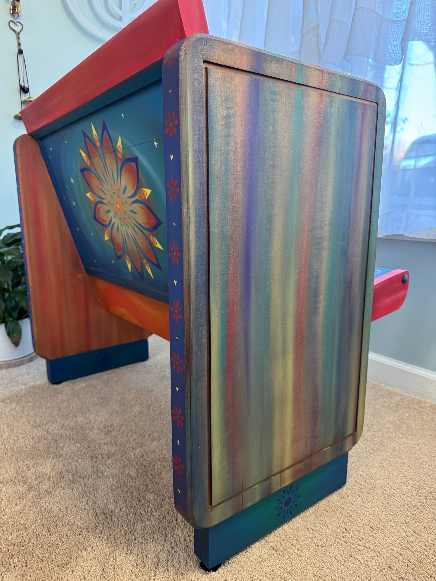 Daisy Flower Bench - Church Pew Redesign