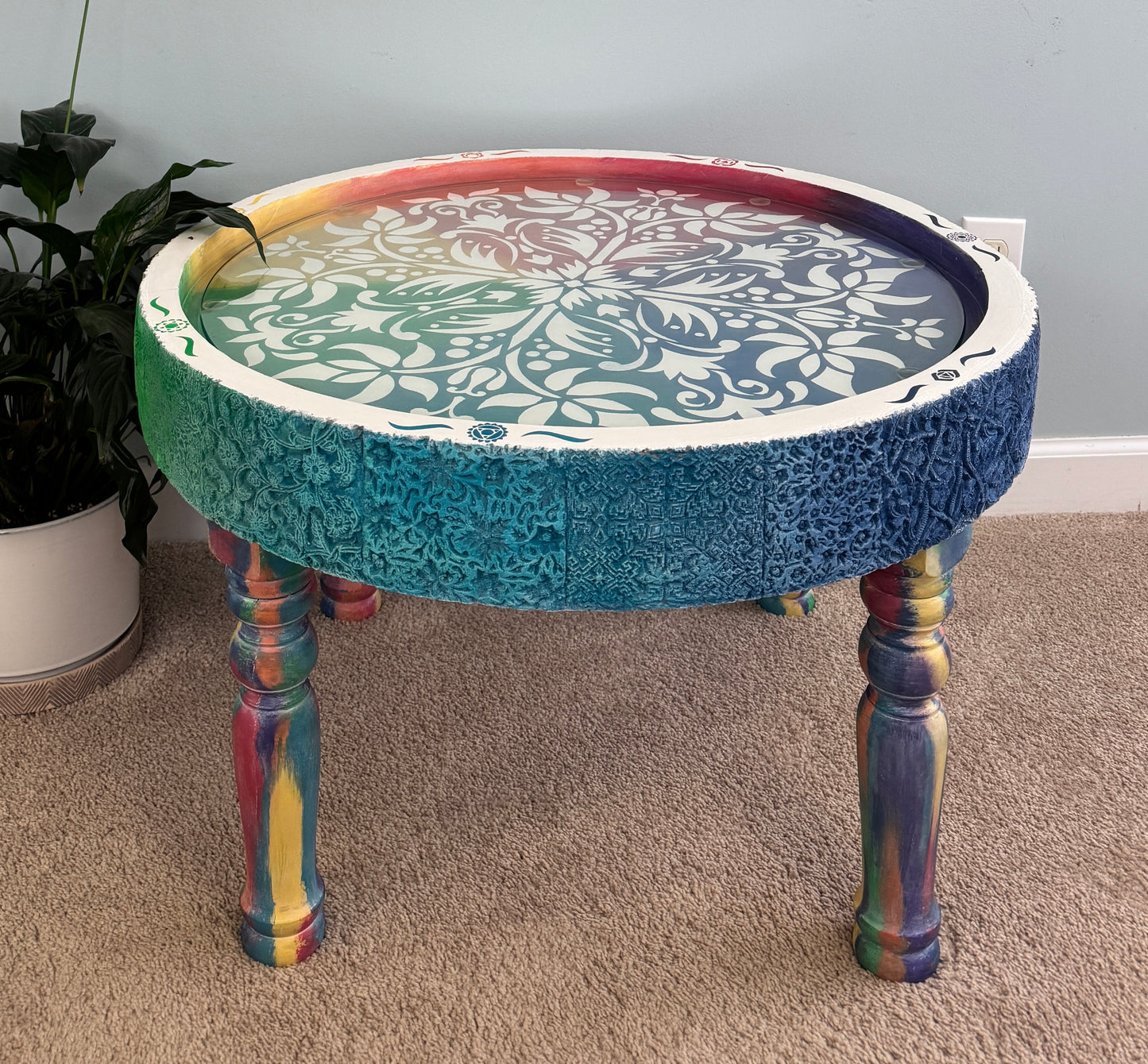Chakra Table Altar, front