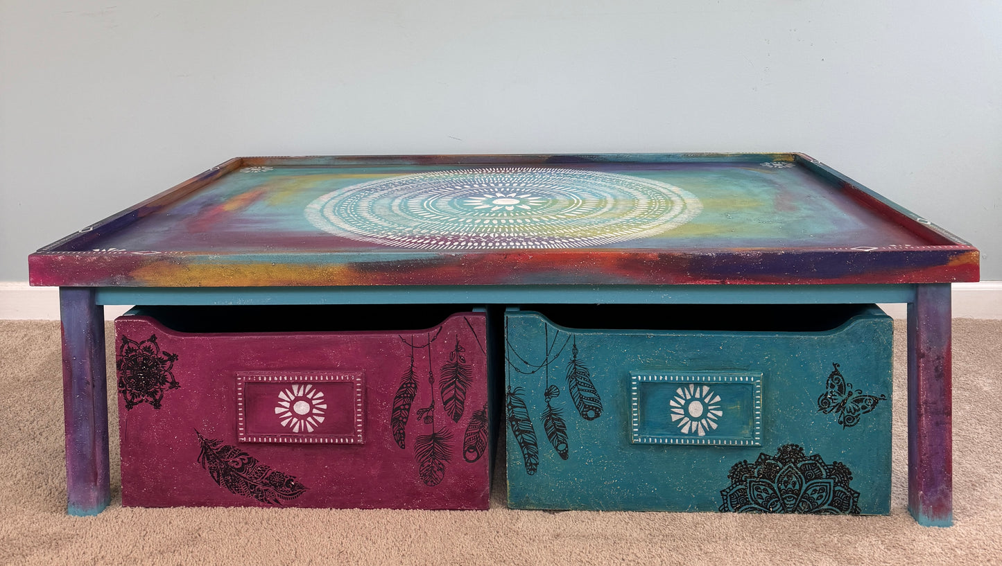 Boho Coffee Table, front