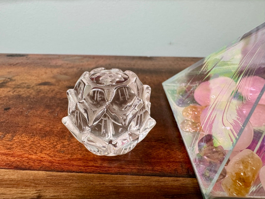 LOTUS CRYSTAL PYRAMID: Bloom with Love & Expansion