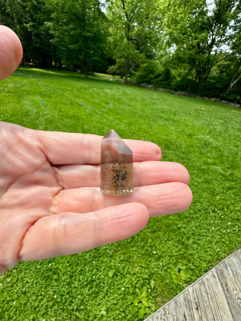 SMOKEY CITRINE PYRAMID: Manifest Grounded Joy!