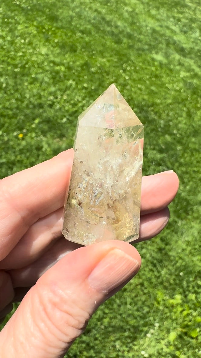 RAINBOW CITRINE PYRAMID: Grounded Success & Joy