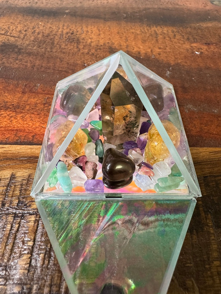 SMOKEY CITRINE PYRAMID: Manifest Grounded Joy!