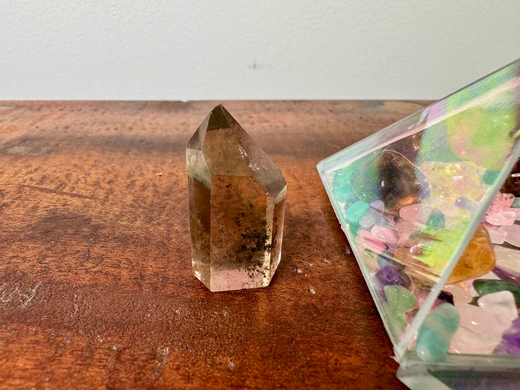 SMOKEY CITRINE PYRAMID: Manifest Grounded Joy!