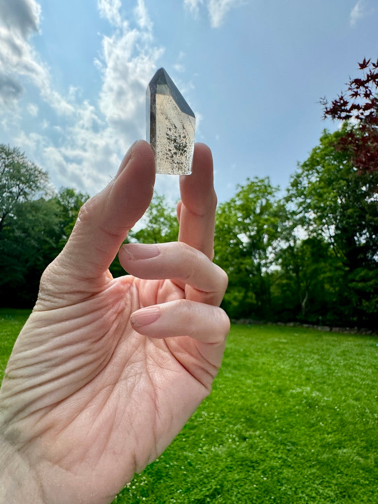 SMOKEY CITRINE PYRAMID: Manifest Grounded Joy!