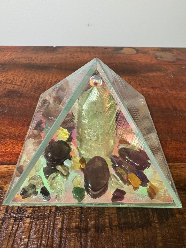 RAINBOW CITRINE PYRAMID: Grounded Success & Joy