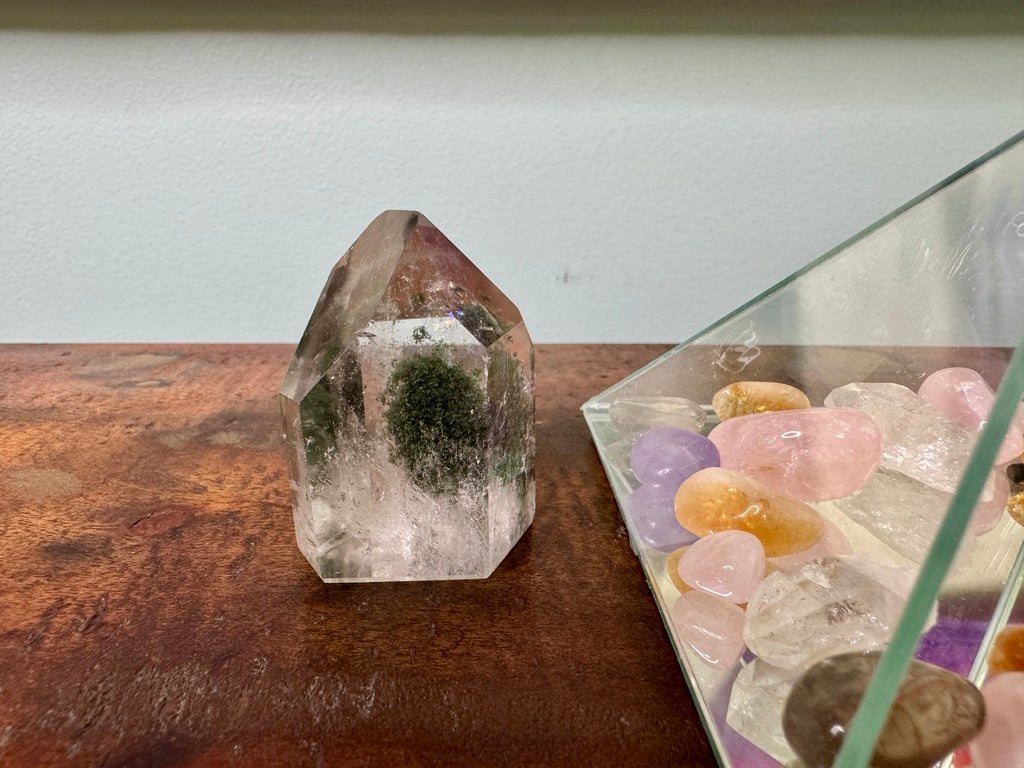 GREEN PHANTOM PYRAMID: Rainbow Inclusions for Inner Peace & Loving Harmony!