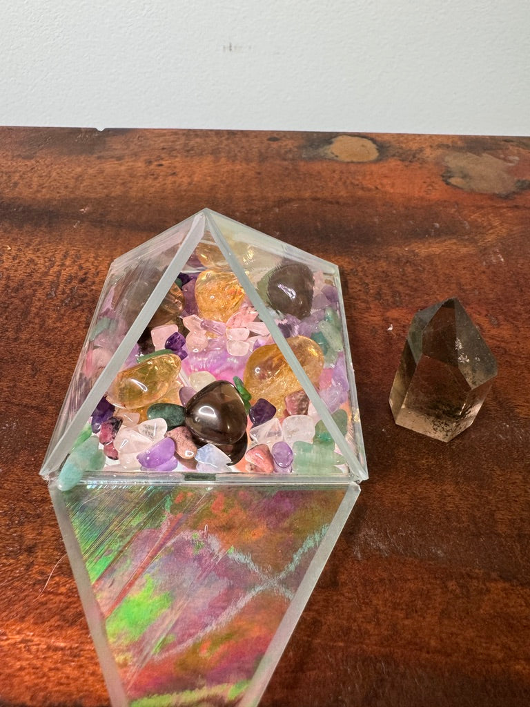 SMOKEY CITRINE PYRAMID: Manifest Grounded Joy!