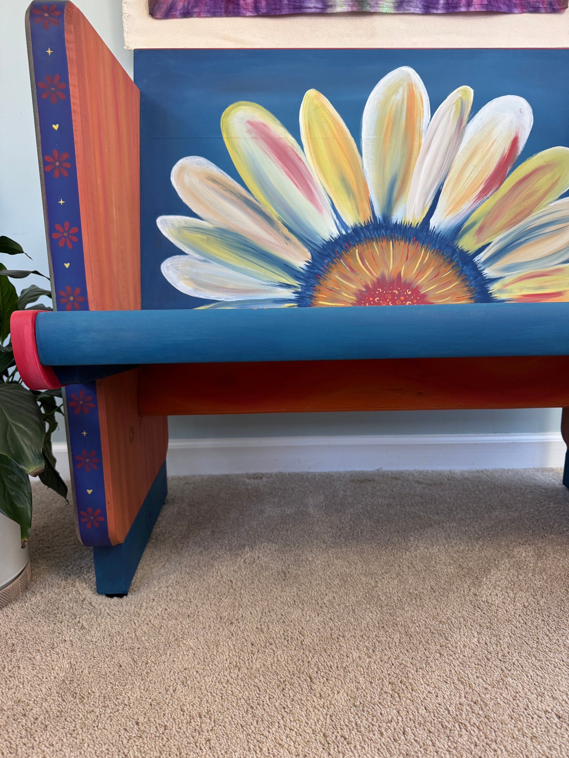Daisy Bench, close up