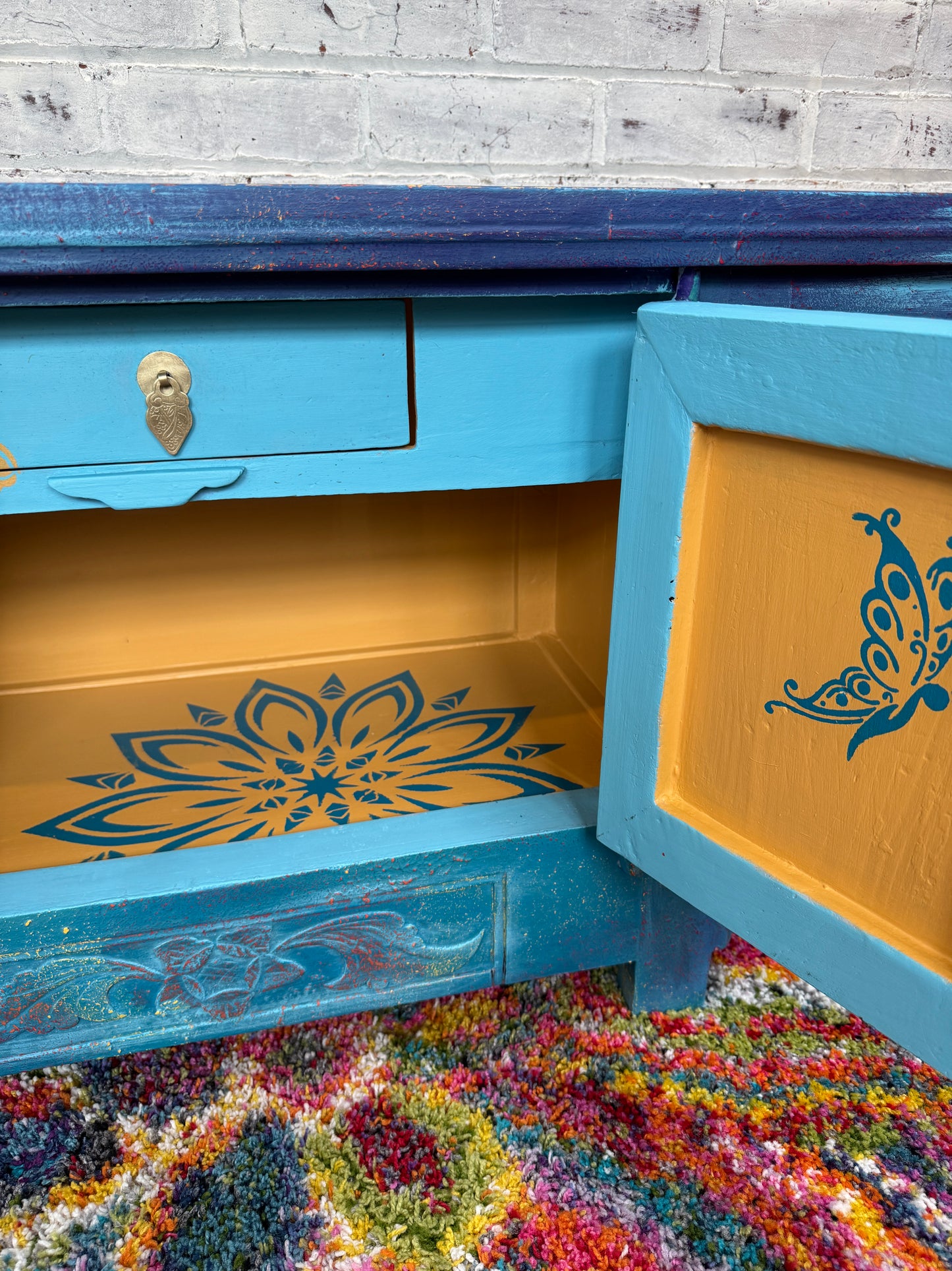 Boho ReDesign of a Chinese Cabinet