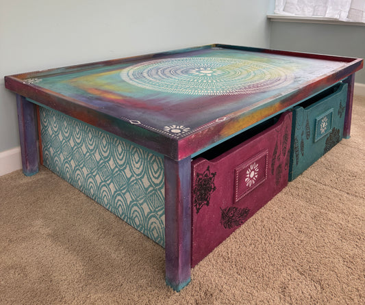 Boho Coffee Table, side