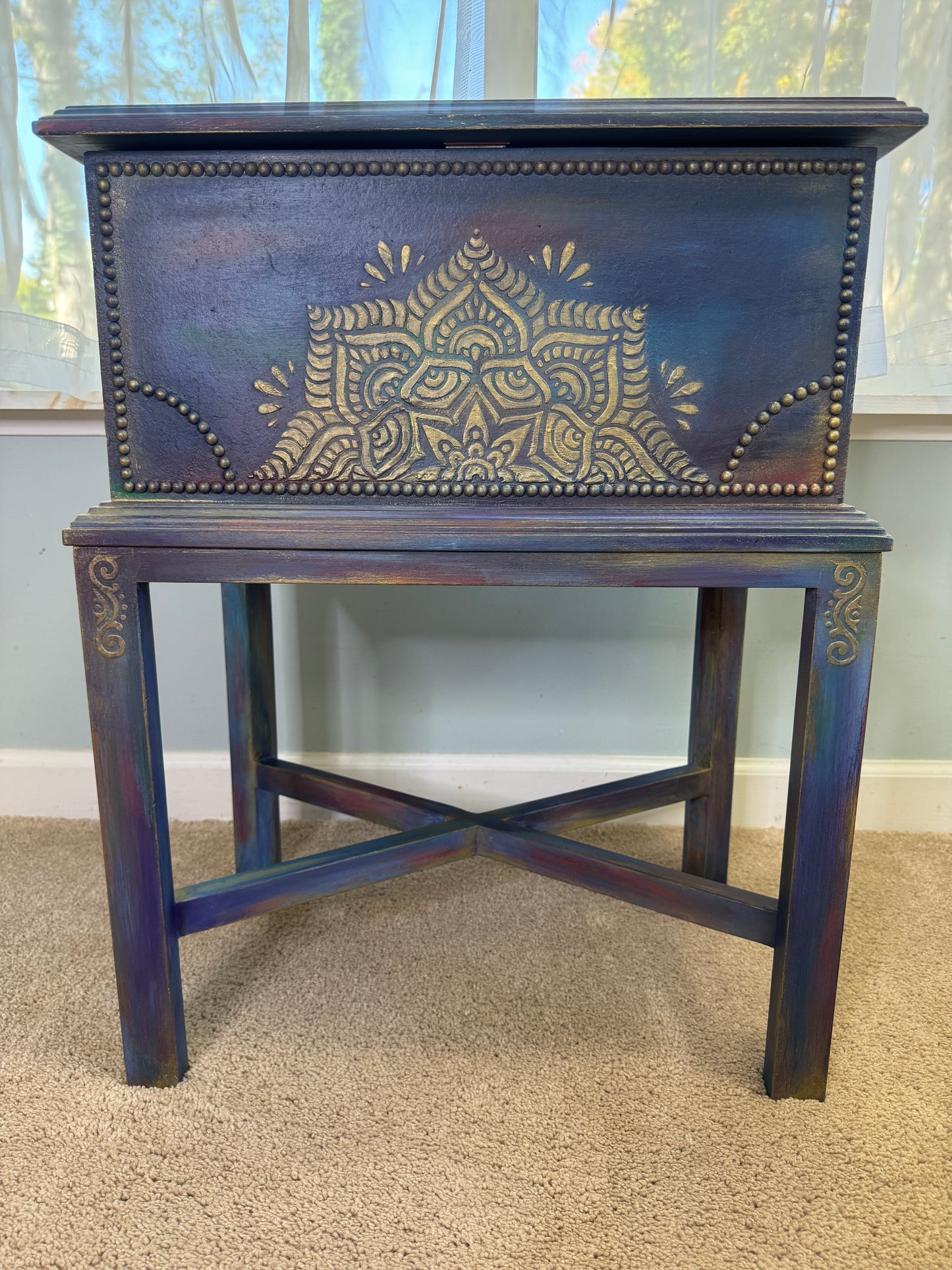 manifesting chest, front