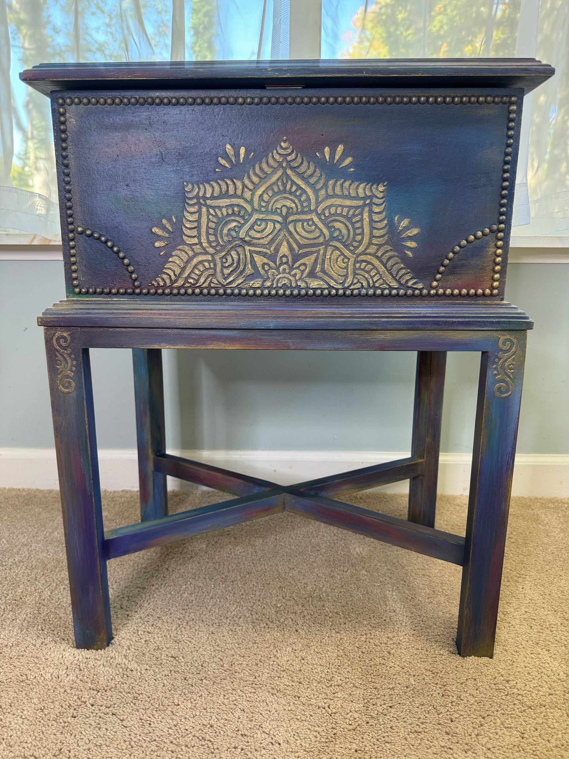 manifesting chest, front