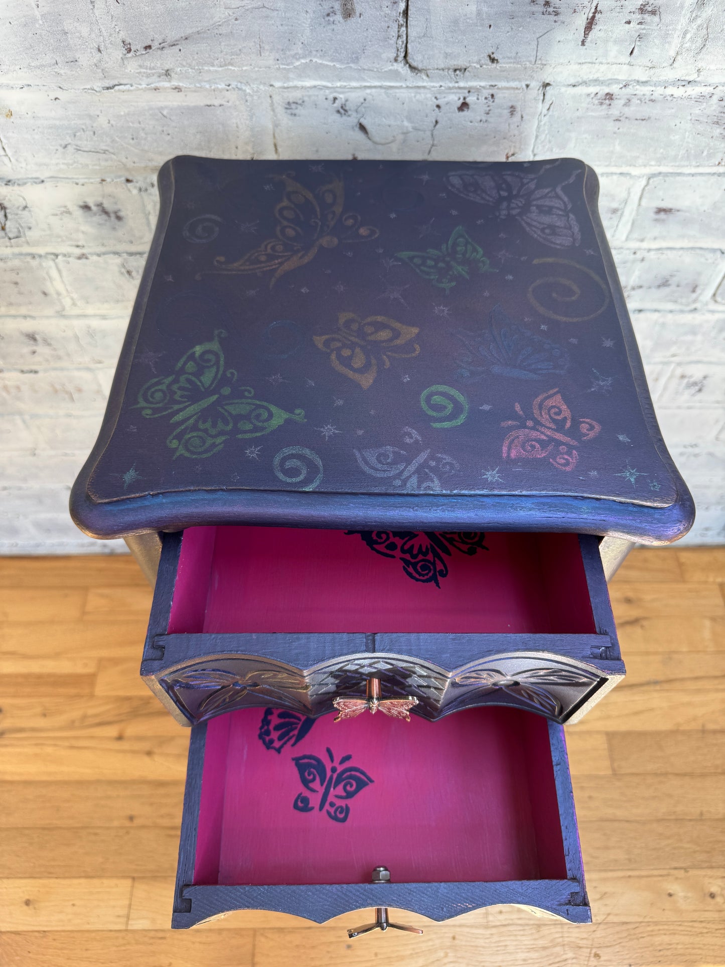 Butterfly Magic Color-Shifting Side Table