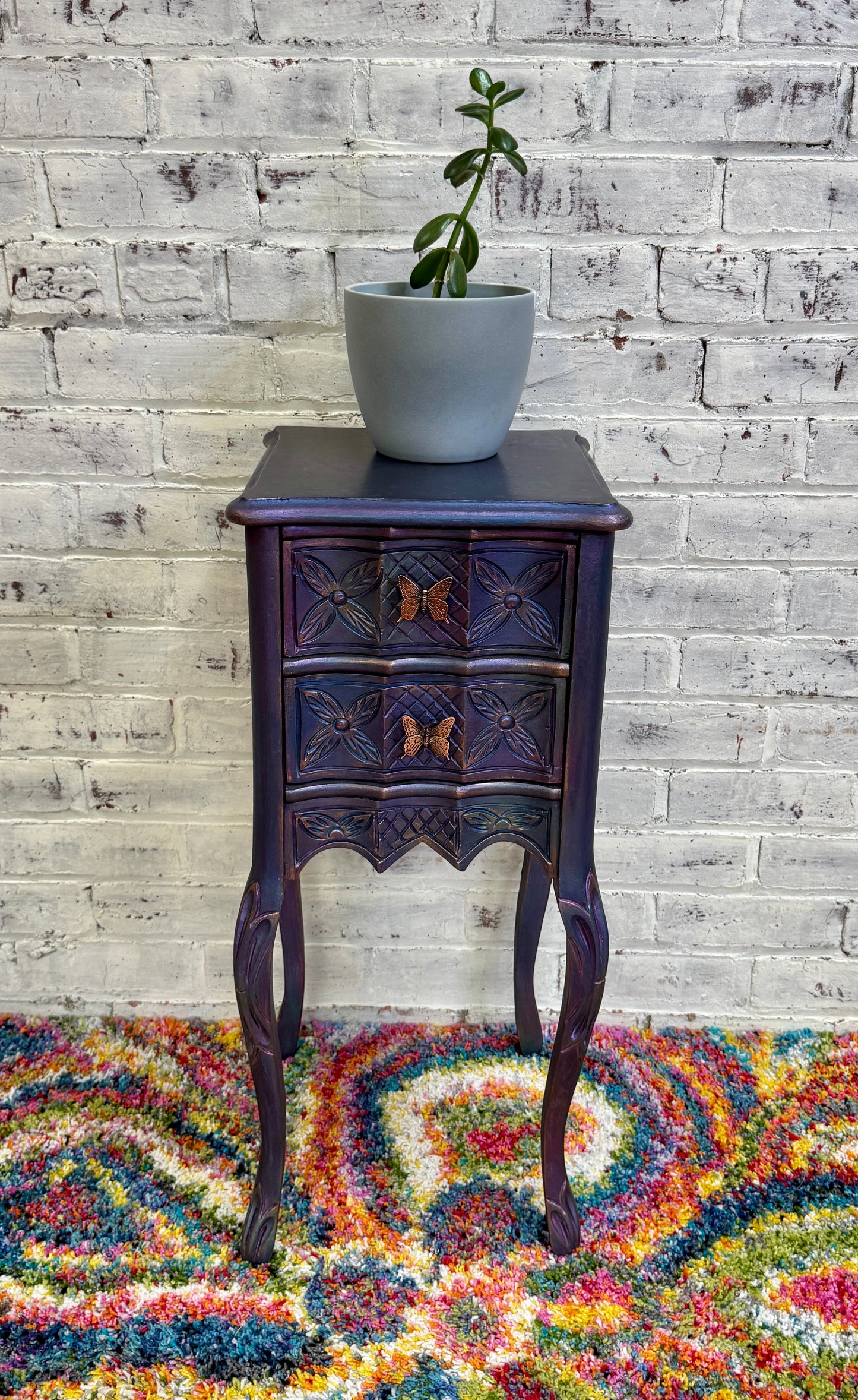 Butterfly Magic Color-Shifting Side Table