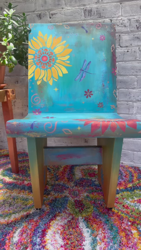 Joyful  Boho Chair -  Handcrafted Delight